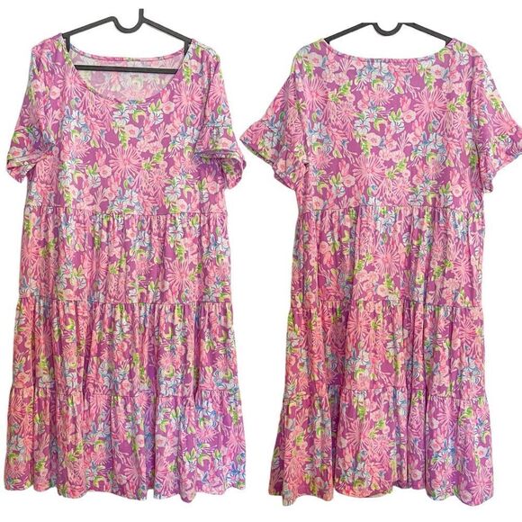 Lilly Pulitzer Jodee Swing Dress Amethyst Moms The Word L - Picture 4 of 8